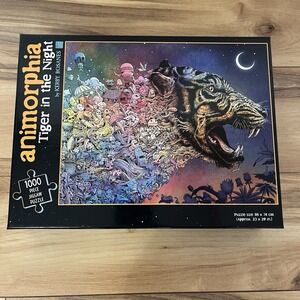 Animorphia Tiger in The Night Puzzle 1000 Piece Penguin House Abstract Tiger